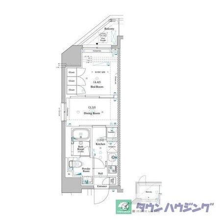 ＡＲＫＭＡＲＫ巣鴨ｓｔａ．の物件間取画像